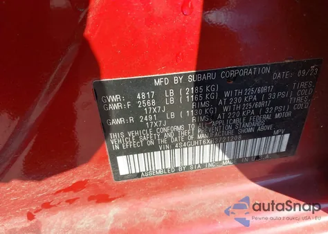 2024 Subaru Crosstrek Wilderness z USA, uszkodzony, nr VIN 4S4GUHT6XR3721208